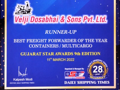 Best Freight Forwarder Of The Year - Containers / Multicargo