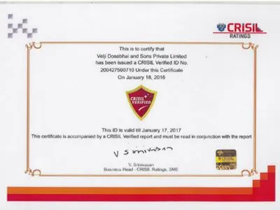 CRISIL Verified Certificate
